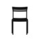 Emma and Oliver Rennes Armless Powder Coated Steel Stacking Dining Chair with 2 Slat Back for Indoor-Outdoor Use
